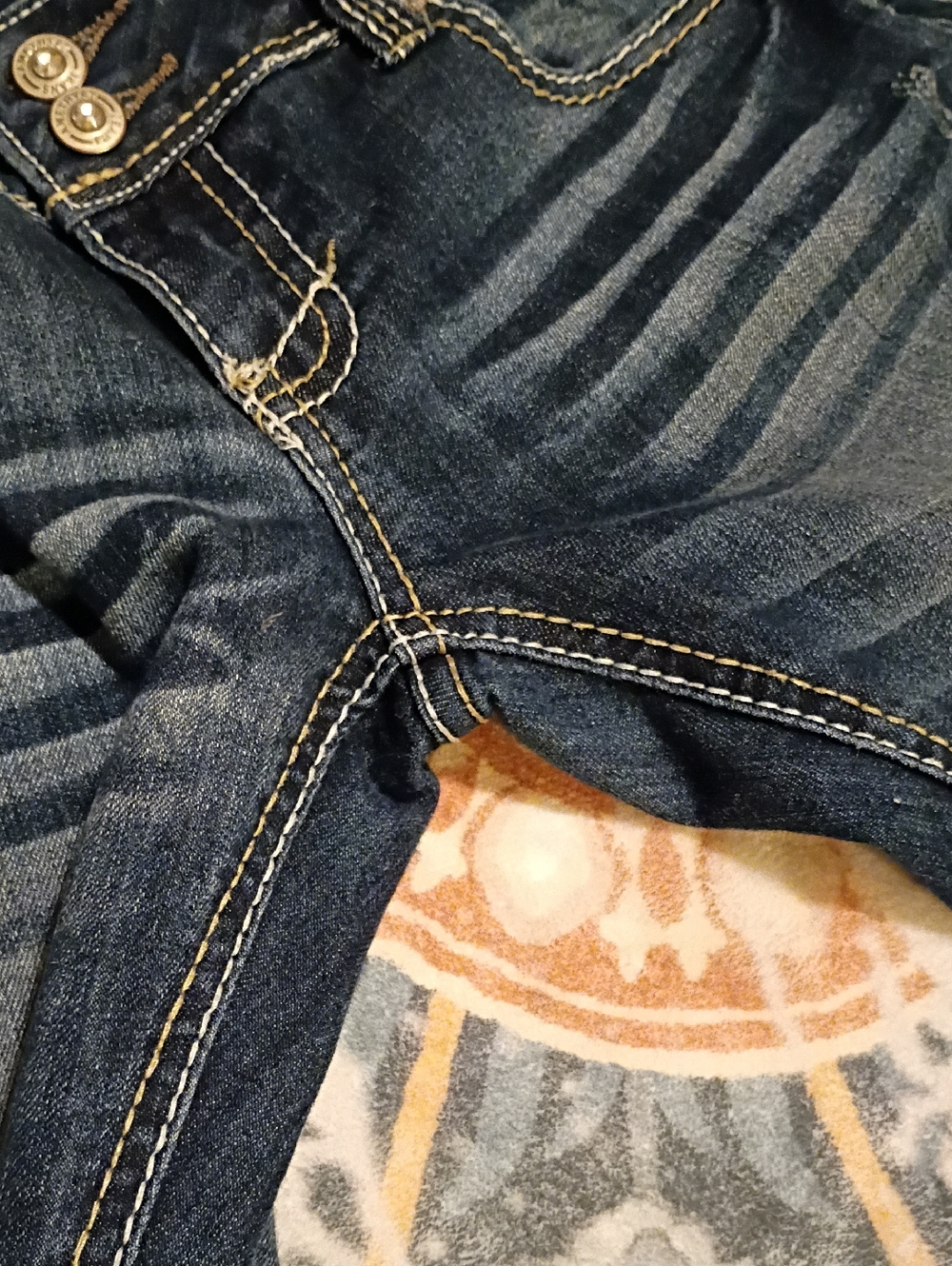 Amethyst Jeans Dark Blue Bootcut with Embroidered Back Pockets - Picture 8 of 8